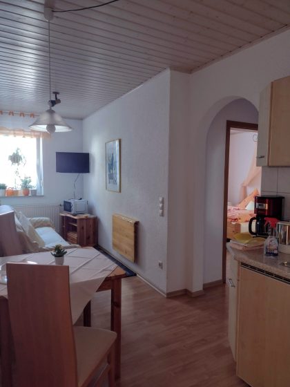 Gemütliche Ansicht der Ferienwohnung Mandelblüte